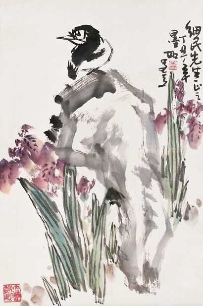 冯光时 花鸟 立轴